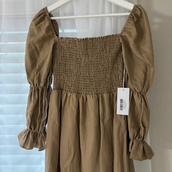 REFORMATION HYAND LINEN DRESS XS - Picture 4 of 7